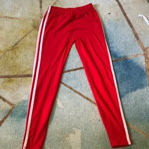 Luzette, red with white stripes, kids medium (8)